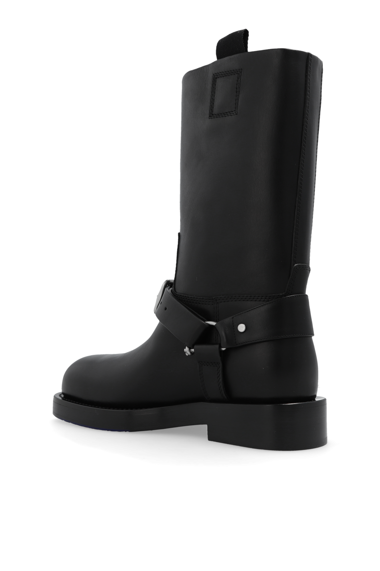 Burberry black clearance quilted biker boots